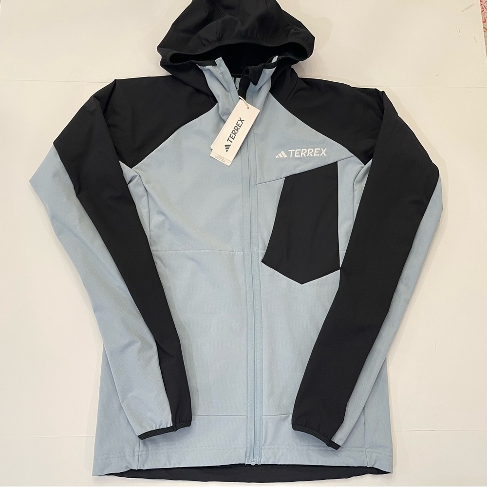 Adidas Terrex Xperior Hiking Softshell Fleece Hooded Jacket